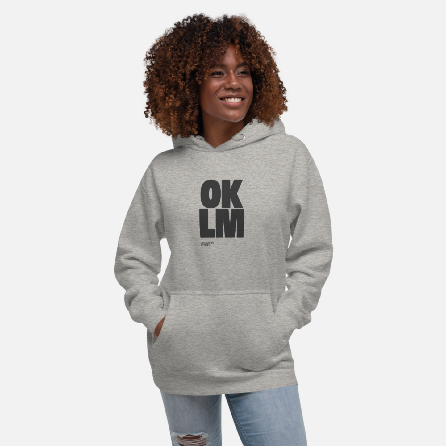 OKLM - Sweat à capuche unisexe en coton biologique